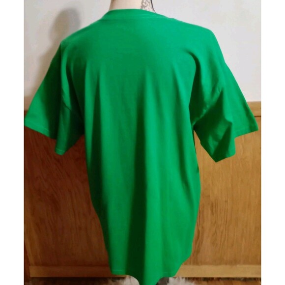 Get In Loser Trouble Ain't Gonna ...T-Shirt Funny Men's Size L Green SS Handmade - Picture 4 of 5